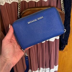 Michael Kors Royal Blue Wristlet